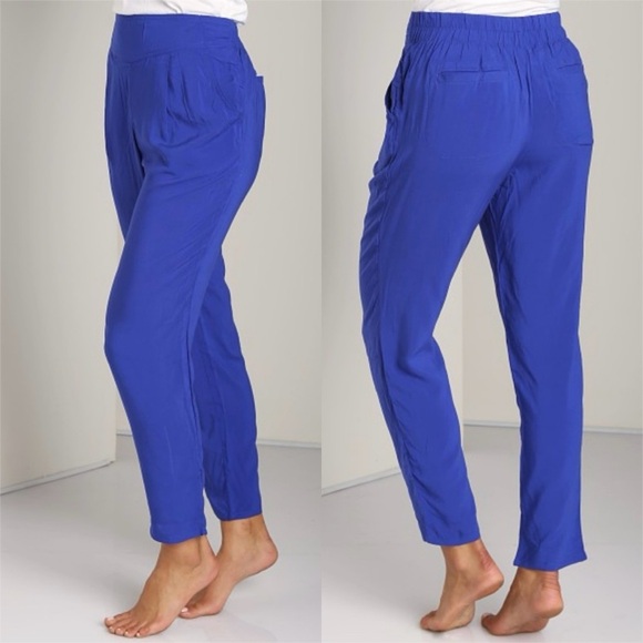 NWOT Free People Cobalt Blue Easy Pleat Pants S - Picture 2 of 7